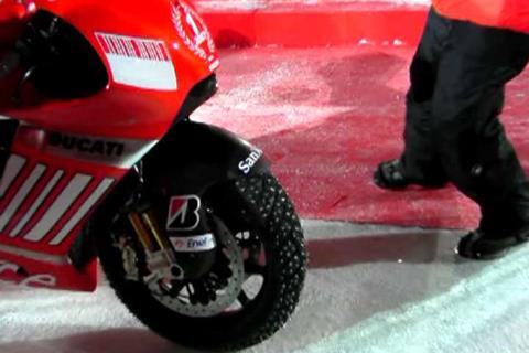 Ducati unveil 200mph MotoGP ice racer!