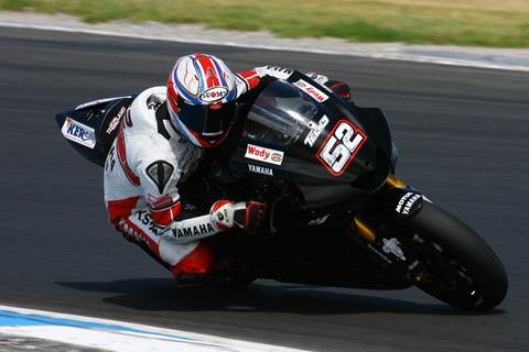 James Toseland third, Casey Stoner fastest