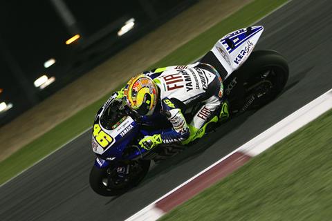 MotoGP Qatar test: Valentino Rossi happier with lights than lap times