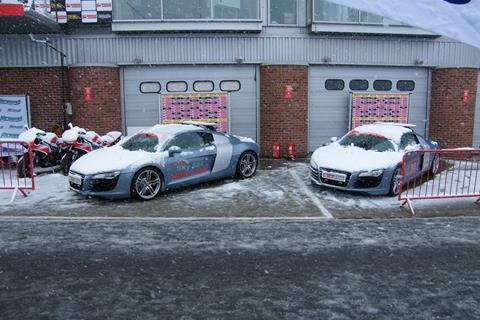 Snowed off at Brands Hatch