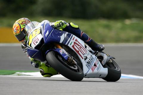 Estoril MotoGP: Valentino Rossi claims first Bridgestone front row