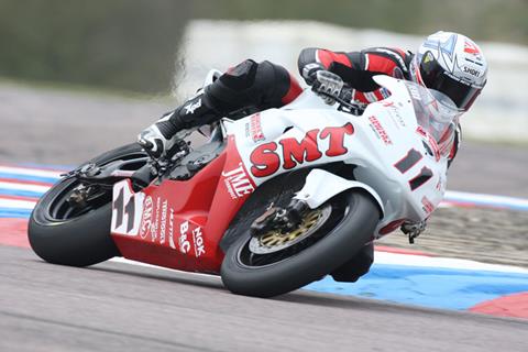 British Superbikes: Karl Harris leads and Adam Jenkinson shocks in final wet free practice