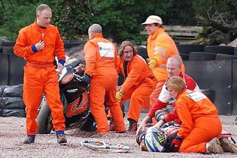 Cal Crutchlow off at Druids