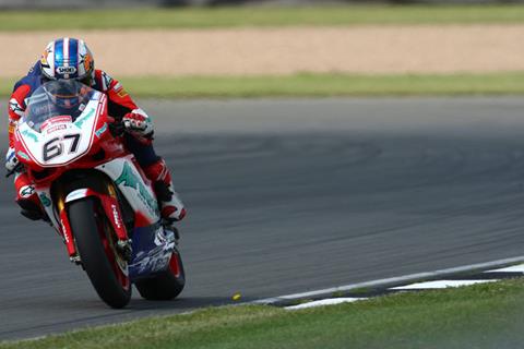 Donington Park British Superbikes: Shane Byrne sets pole in rain-hit qualifying