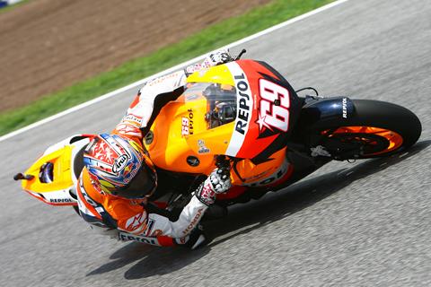 Catalunya MotoGP: Nicky Hayden secures first front row of 2008