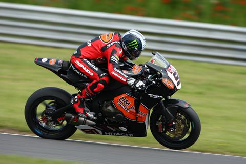 Snetterton British Superbikes: Leon Haslam counters on Shane Byrne no-show in free practice two