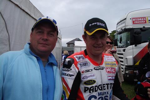 Me and John McGuinness at the 2008 TT