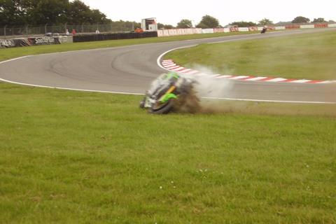 Stuart Eastons Snetterton crash