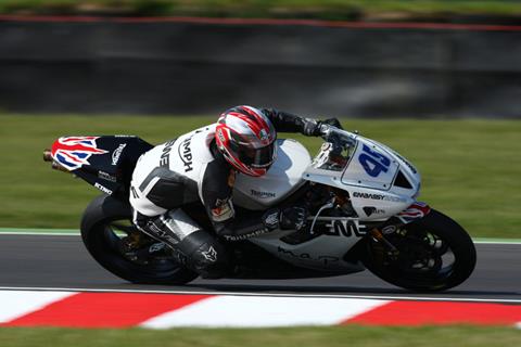 Oulton Park British Supersport: Triumph top Supersport session with Glen Richards