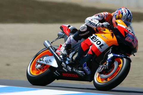 Nicky Hayden frustrated by Michelin grip problems in Laguna Seca