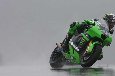 Indianapolis MotoGP: Anthony West fastest in wet first practice