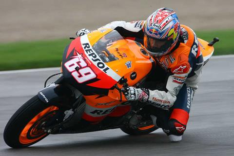 Indianapolis MotoGP: Nicky Hayden just misses front row