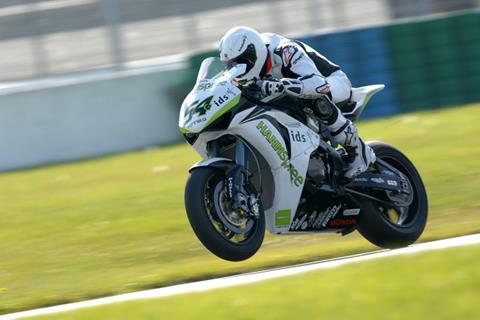 Schumacher tests Hanspree Ten Kate Honda Fireblade