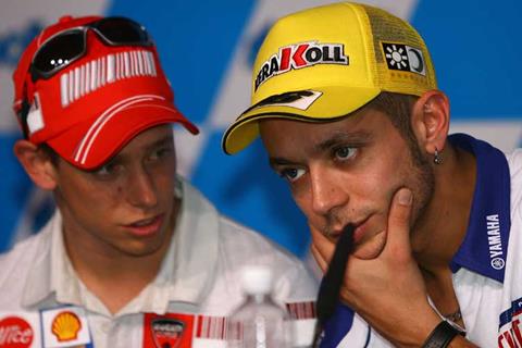 Storm worry for Valentino Rossi