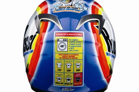 Valentino Rossi helmet of the day: Through the testing wash