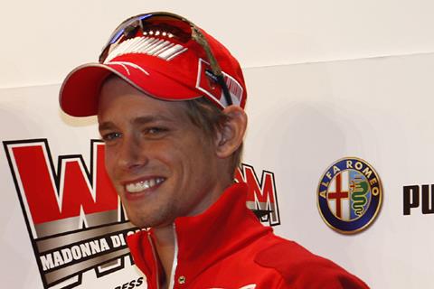 Casey Stoner satisfied with wrist progress