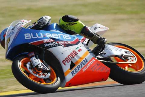 Blusens Moto2 bike tested in Valencia