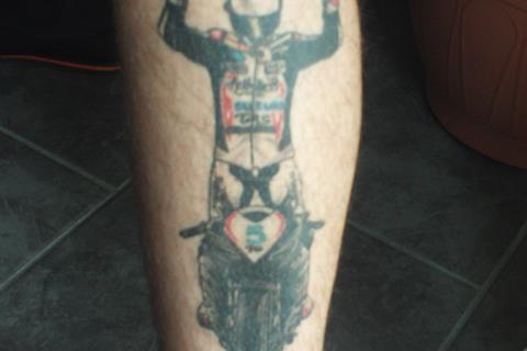 My son's Bruce Anstey tattoo