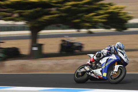 Phillip Island WSB: Hill suffers engine blow-up and fire