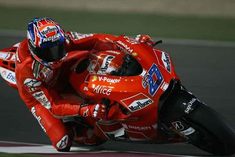 Qatar test: Casey Stoner lights up night test