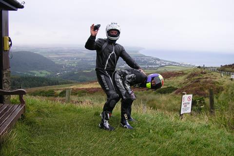 Passing time at the Manx GP