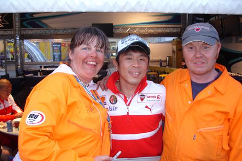 Brit marshals at the Assen WSB