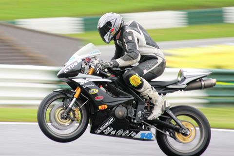 Triumph rider gets triple at Cadwell