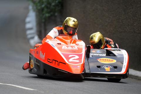 Isle of Man TT:  Dave Molyneux takes Sidecar TT win