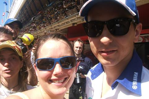 Jorge Lorenzo and me at Catalunya