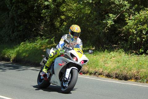 Rossi on his IOM parade lap