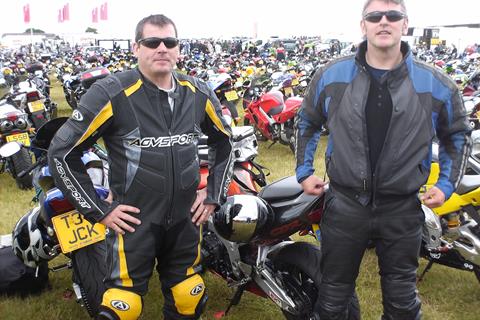 Me and my mate at Snetterton BSB