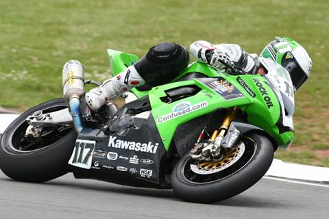 Andrews getting to grips with the Kawasaki