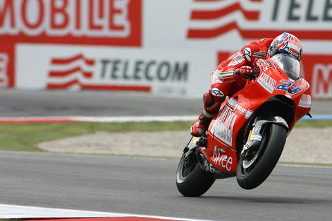 US MotoGP:  Casey Stoner wary of stomach problem