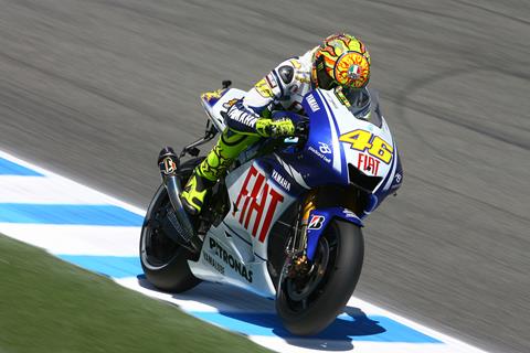 US MotoGP: Valentino Rossi leaves it late to top Laguna practice