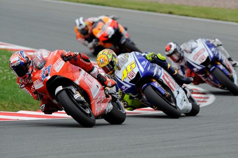 German MotoGP: Casey Stoner digs deep for fourth