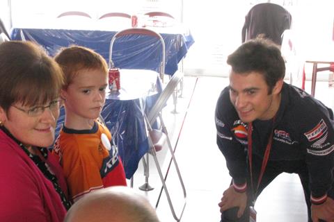 Pedrosa makes wish come true