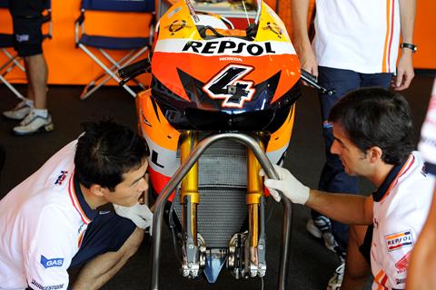 Brno MotoGP test: Honda test Ohlins suspension