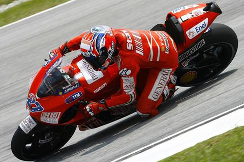 Sepang MotoGP: Casey Stoner uncomfortable but fast