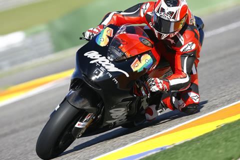 Hector Barbera top rookie at Valencia test