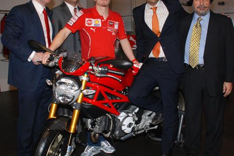 Nicky Hayden opens new Ducati showroom in India