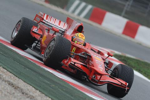 Valentino Rossi impresses in Ferrari F1 test