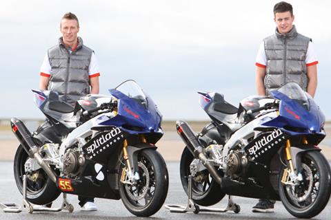 Splitlath Aprilia’s two-man BSB Evo team