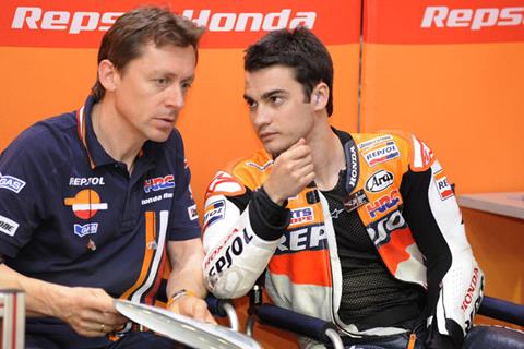 Suspension switch delay costly for Dani Pedrosa