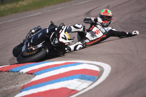 Laverty's crash at Thruxton