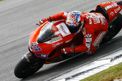 Jerez MotoGP: Casey Stoner fastest after late crash