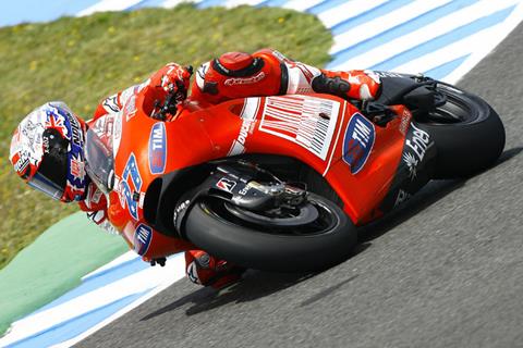 Jerez MotoGP: Casey Stoner undaunted by late crash