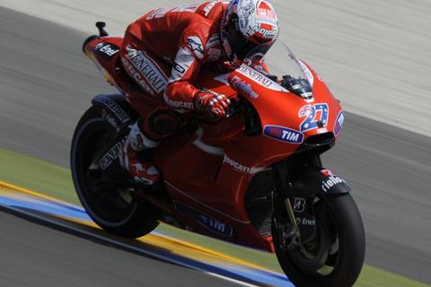 Le Mans MotoGP: Casey Stoner tops crash strewn final practice