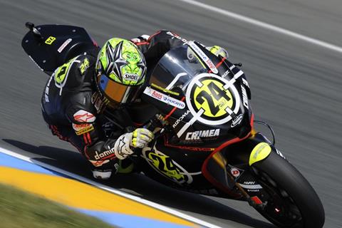 Le Mans MotoGP: Toni Elias wins crash strewn Moto2 race