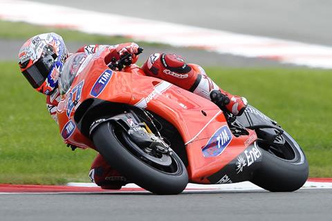 British MotoGP: Tyre temperature hampers Casey Stoner