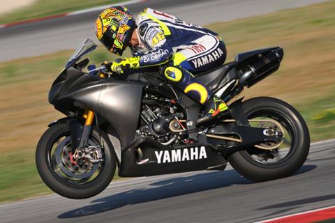 First pics: Rossi looking good on R1 at Misano test